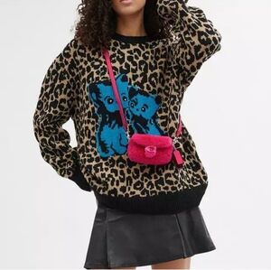 Coach X The Lil Nas X Pink Micro Crossbody Bag Leayter Shearing Fushia New Wtags